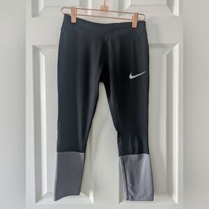 Nike Kids Black and Gray Leggings